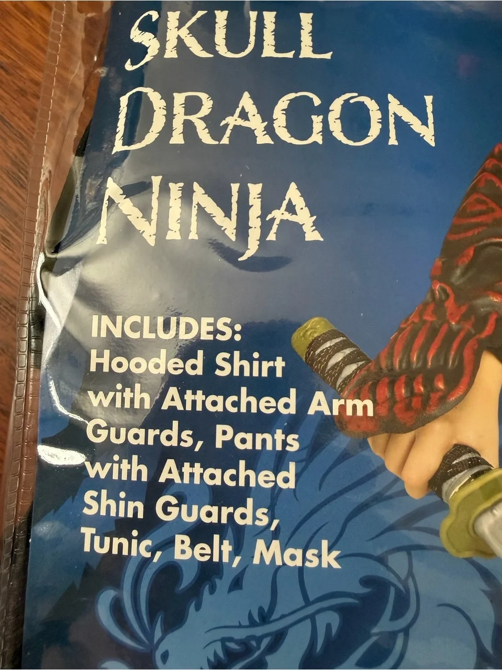 Spirit Skull Dragon Ninja Costume - Black & Red